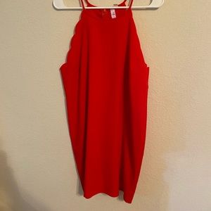 Red cocktail dress